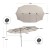 Parasol ogrodowy z solarnymi diodami LED 470 cm
