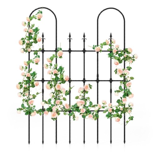 Metalowa pergola do roślin pnących 146 x 186 cm