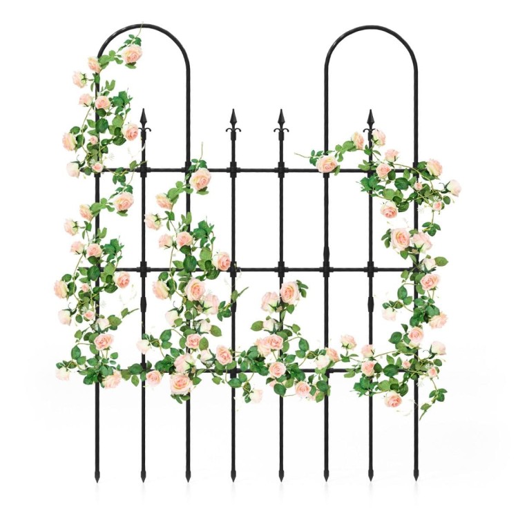 Metalowa pergola do roślin pnących 146 x 186 cm