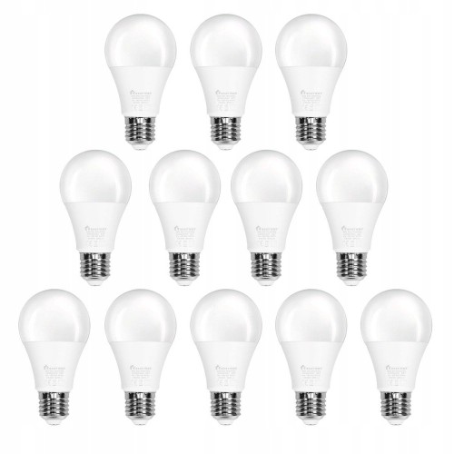 Żarówki led 9w e27 6500k 90lm zestaw 12 szt