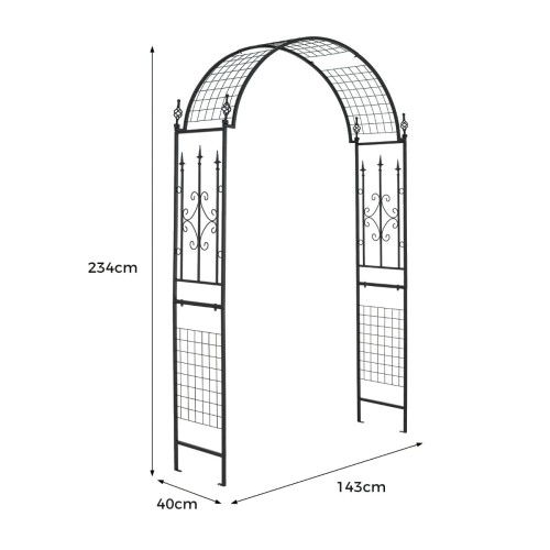 Łuk ogrodowy pergola dla roślin pnących