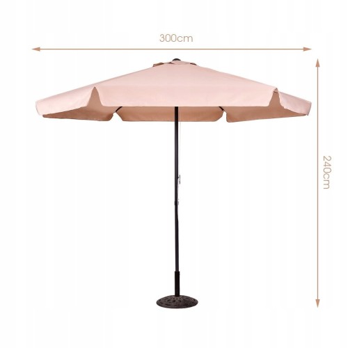 Parasol ogrodowy na balkon taras 300cm