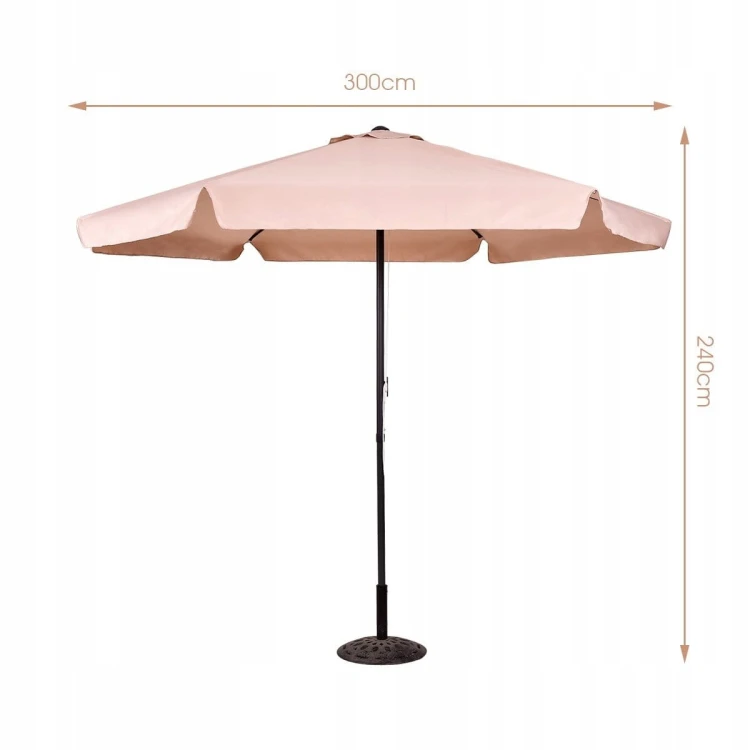 Parasol ogrodowy na balkon taras 300cm