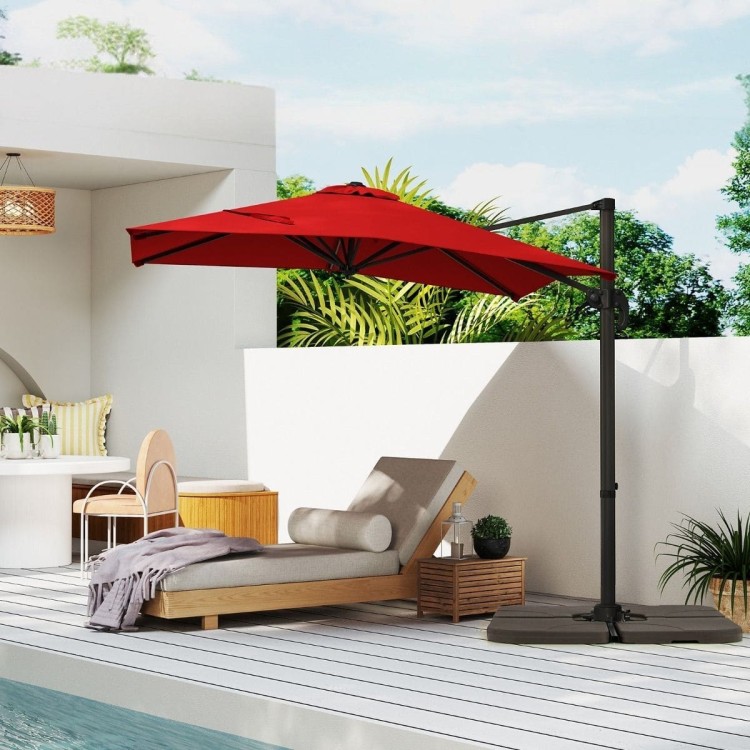 Parasol ogrodowy obrotowy 360°