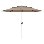 Parasol ogrodowy z systemem wentylacji