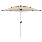 Parasol ogrodowy z systemem wentylacji