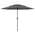 Parasol ogrodowy z systemem wentylacji