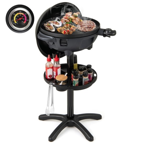 Grill elektryczny 1200 W z regulacją temperatury 2 w 1