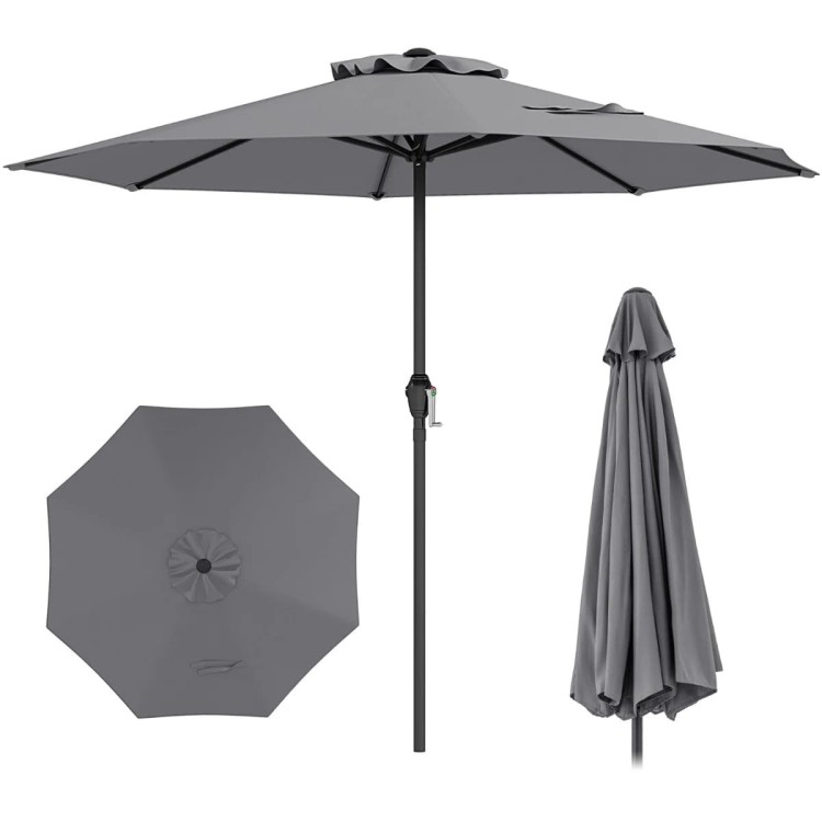 Parasol tarasowy 260 cm szary