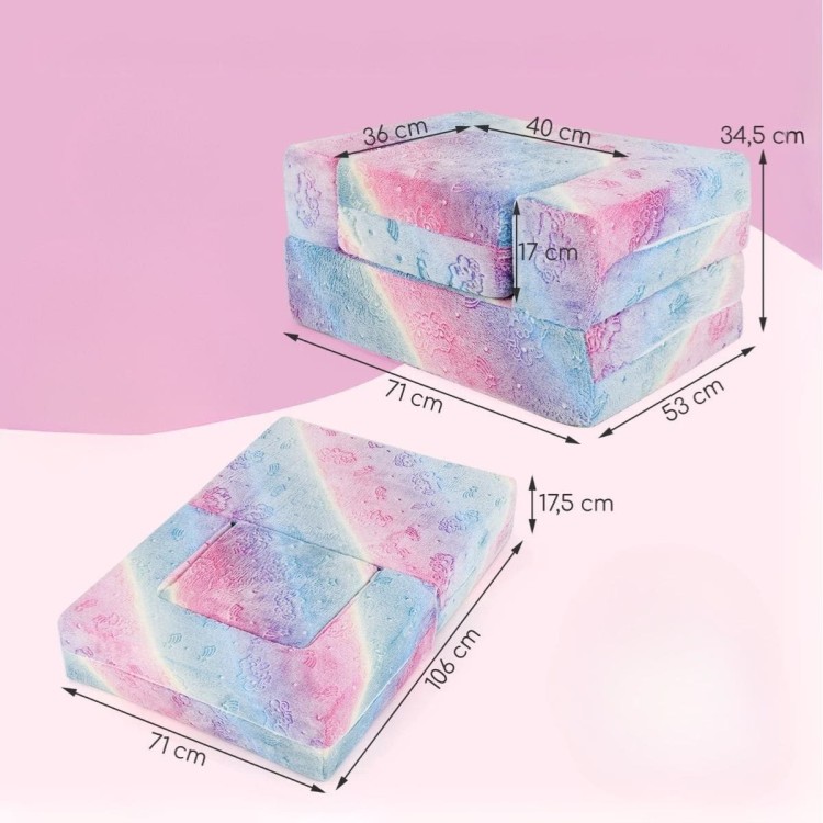 Modułowa sofa dla dzieci fluorescencyjna