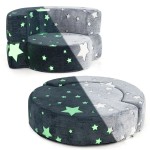 Okrągła modułowa sofa dla dzieci fluorescencyjna