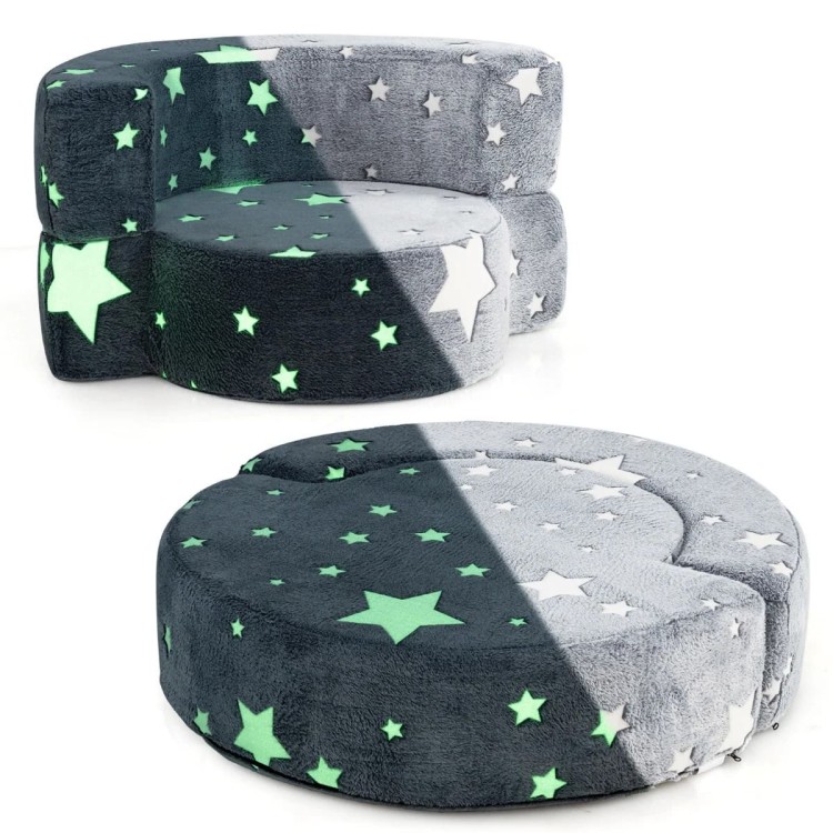 Okrągła modułowa sofa dla dzieci fluorescencyjna