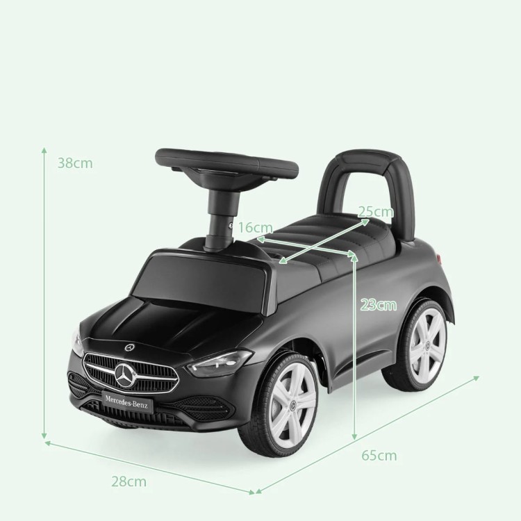 Jeździk dziecięcy Mercedes-Benz czarny