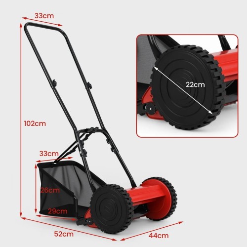 Ręczna kosiarka bębnowa 30 cm