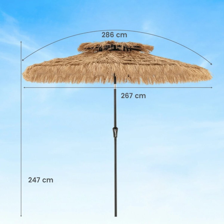 Parasol ogrodowy w stylu hawajskim