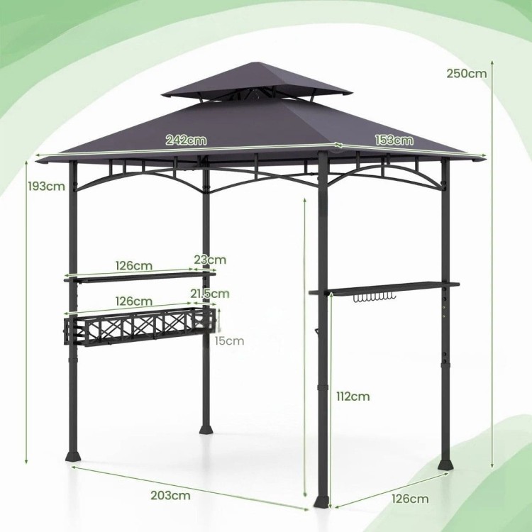 Altana grillowa 242 x 153 x 250 cm
