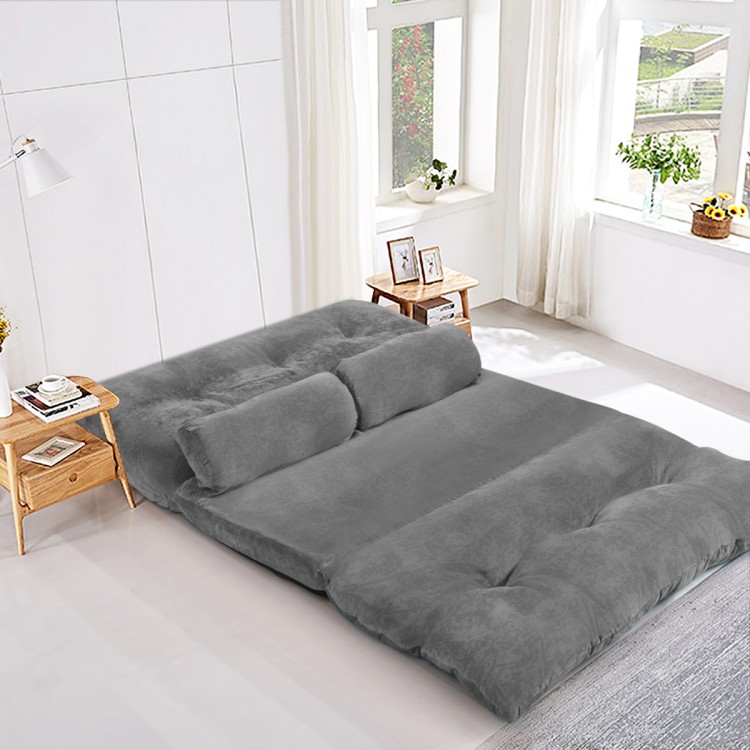 Rozkładana sofa podłogowa z regulacją oparcia