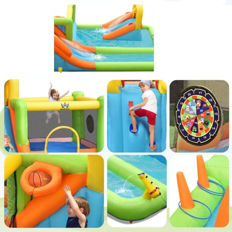 Park wodny z podwójną zjeżdżalnią i dmuchawą