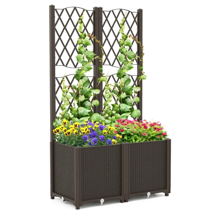 Podwójna donica z pergolą 140 cm