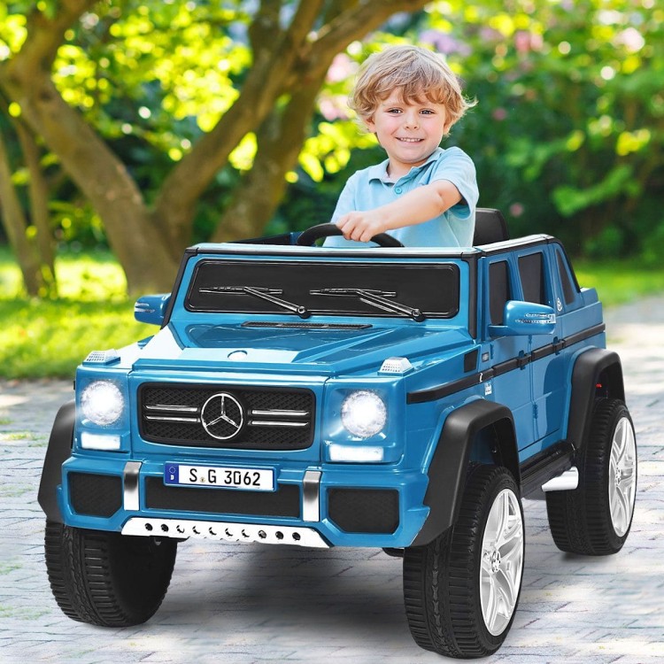 Samochód dla dzieci Mercedes Benz Maybach G650-S z oświetleniem LED Niebieski