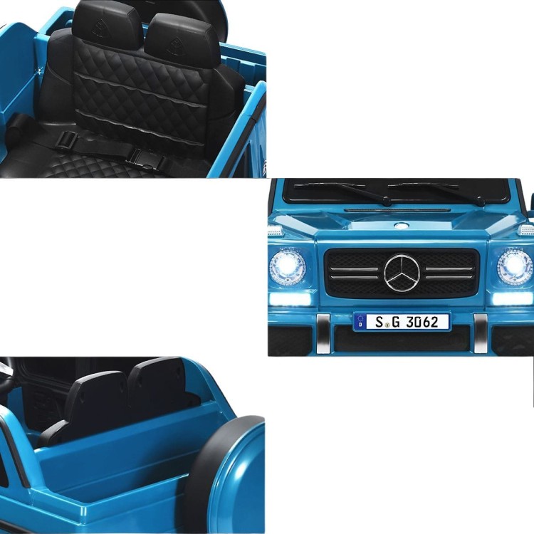Samochód dla dzieci Mercedes Benz Maybach G650-S z oświetleniem LED Niebieski