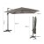 Parasol tarasowy 3m z obrotem 360° szary
