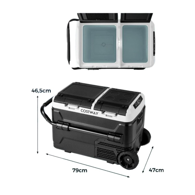 Lodówka turystyczna samochodowa 12V dwukomorowa 40 L