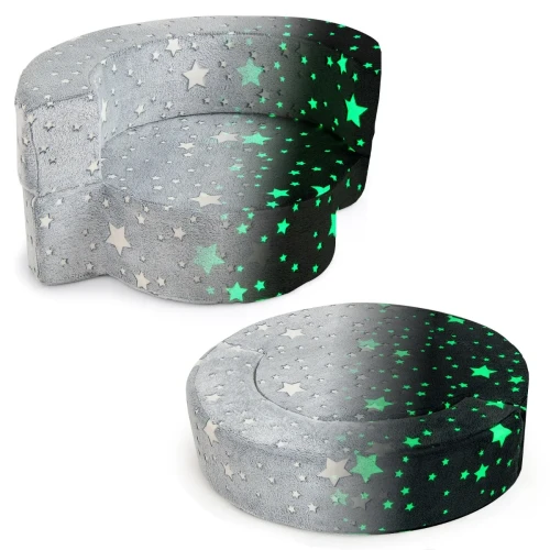 Okrągła modułowa sofa dla dzieci fluorescencyjna
