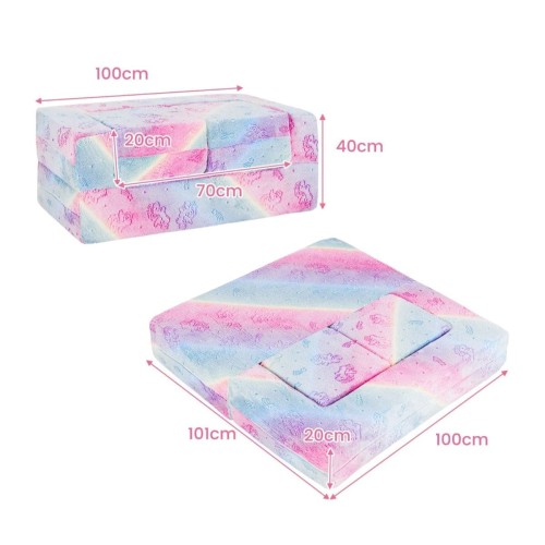 Modułowa sofa dla dzieci fluorescencyjna