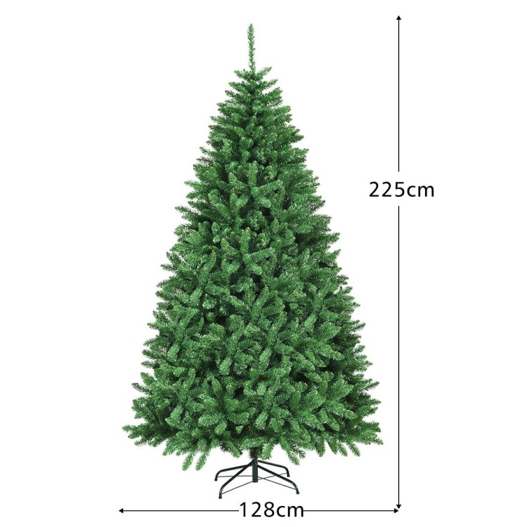 Prosta sztuczna choinka 225 cm 2254 gałęzi