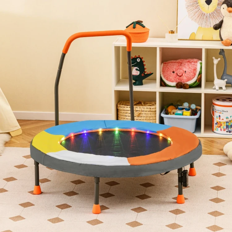 Mini trampolina dla dzieci z oświetleniem LED