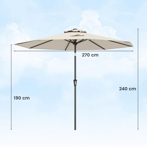 Parasol ogrodowy na balkon taras 270cm