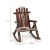 Bujany fotel ogrodowy drewniany