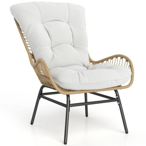 Rattanowy fotel krzesło ogrodowe