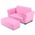 Mini sofa dziecięca z podnóżkiem