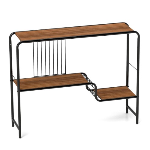 Industrialna konsola do przedpokoju z 2 półkami