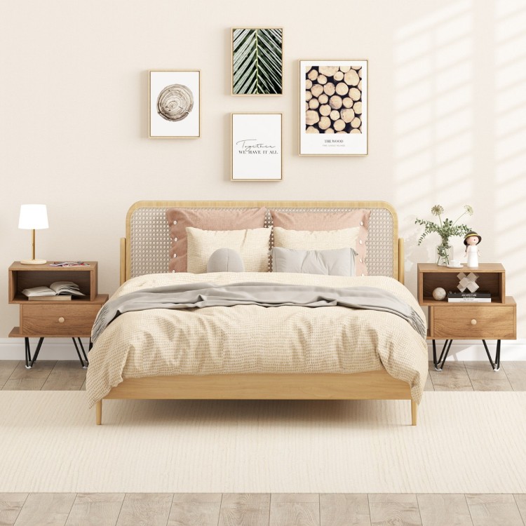 Szafka nocna w stylu mid-century 2 szt