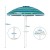 Parasol plażowy z półką na napoje 195 cm