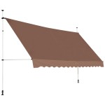 Zewnętrzna markiza balkonowa 400 cm brązowy