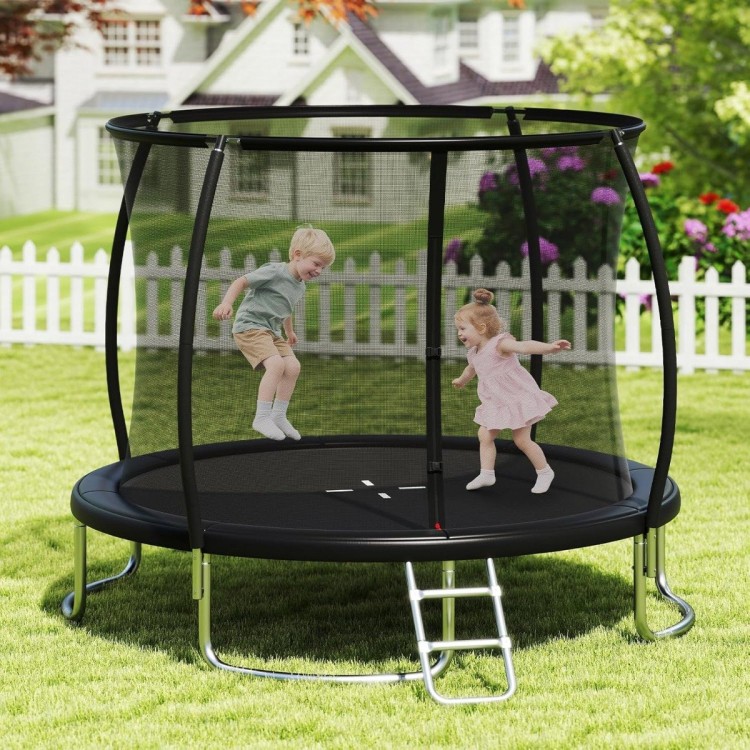 Trampolina ogrodowa z drabinką