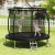 Trampolina ogrodowa z drabinką