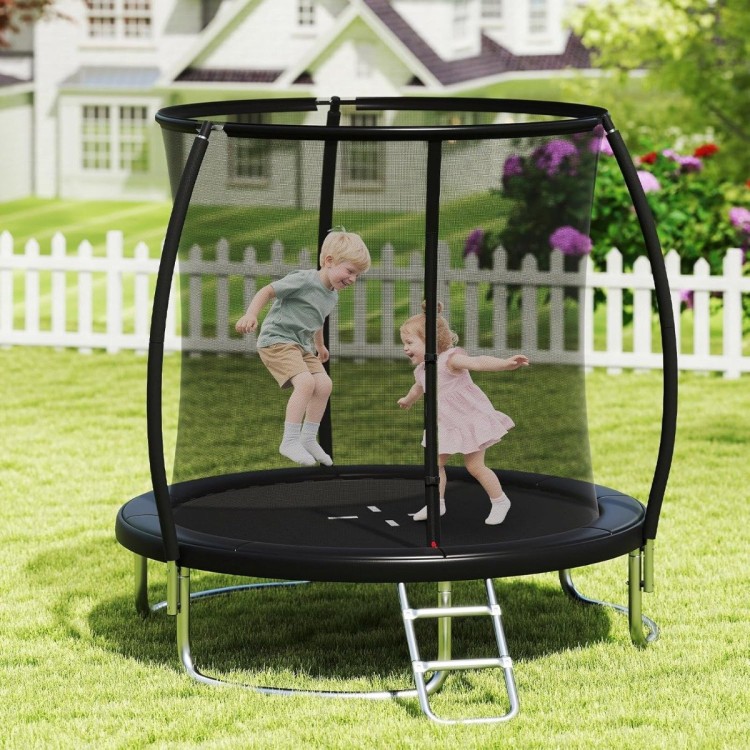 Trampolina ogrodowa 244 cm czarna