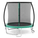 Trampolina ogrodowa 244 cm zielona