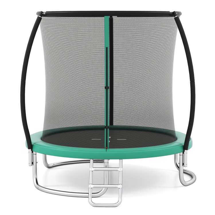 Trampolina ogrodowa 244 cm zielona