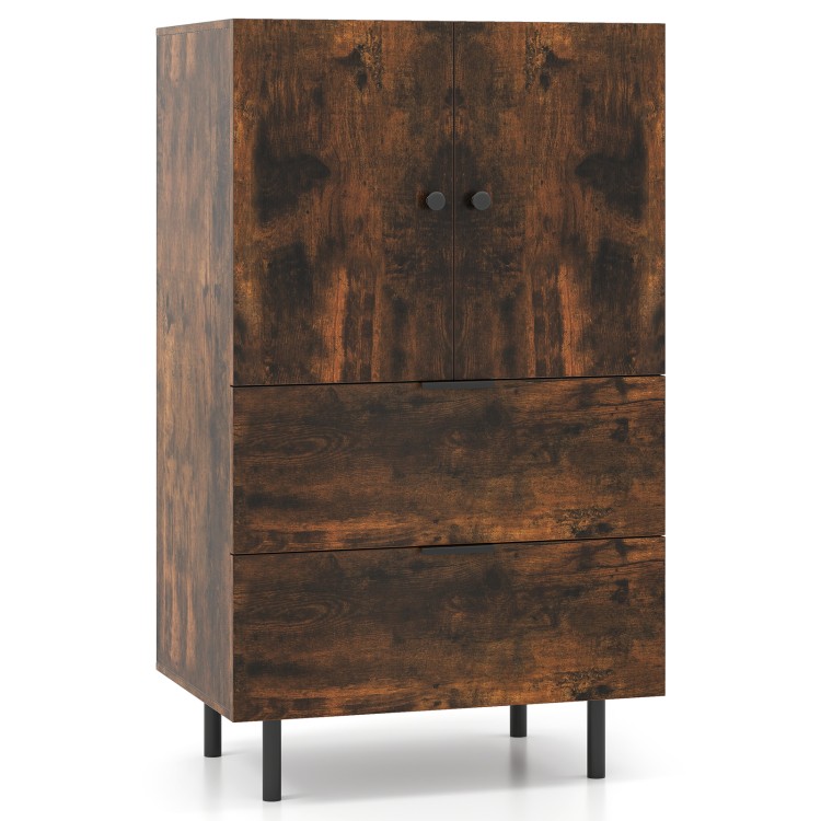 Rustykalna komoda do salonu 60 x 41,5 x 102 cm