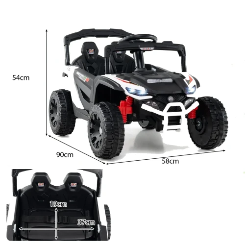Samochód elektryczny dla dzieci Buggy biały
