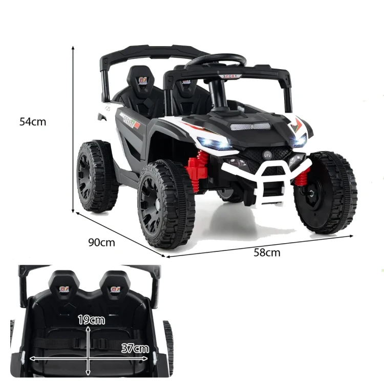 Samochód elektryczny dla dzieci Buggy biały