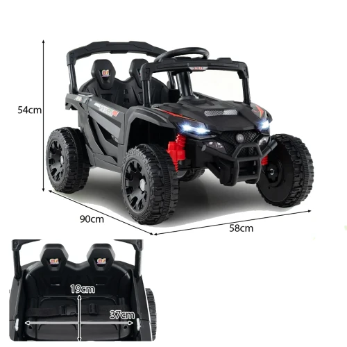 Samochód elektryczny dla dzieci Buggy czarny