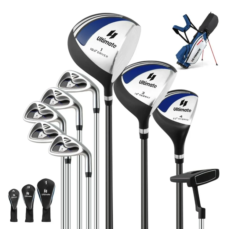 Zestaw 9 kijów golfowych + torba