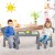 Zestaw mebli dla dzieci stolik i 2 krzesełka szary